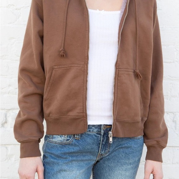 Brown Christy Hoodie Brandy Melville - Picture 3 of 3